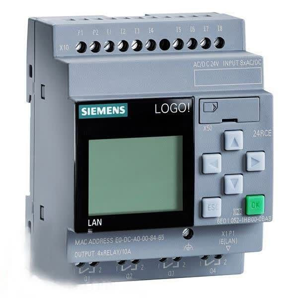 مینی PLC زیمنس LOGO! 24RCE مدل 6ED1052-1HB08-0BA2 – ۸ ورودی دیجیتال